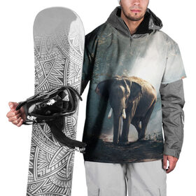 Накидка на куртку 3D с принтом Слон в лесу в Новосибирске, 100% полиэстер |  | Тематика изображения на принте: африка | африканский | бивни | большой | гигант джунгли | зоопарк | индийский | индия | лесной великан | мамонт | огромный | саванна | сафари | серый | слон | слоненок | слониха | стадо | уши | хобот