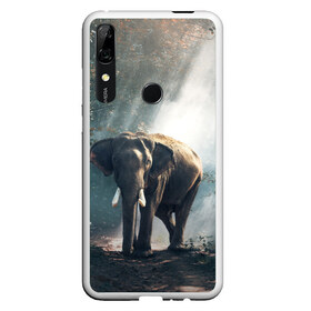 Чехол для Honor P Smart Z с принтом Слон в лесу в Новосибирске, Силикон | Область печати: задняя сторона чехла, без боковых панелей | африка | африканский | бивни | большой | гигант джунгли | зоопарк | индийский | индия | лесной великан | мамонт | огромный | саванна | сафари | серый | слон | слоненок | слониха | стадо | уши | хобот