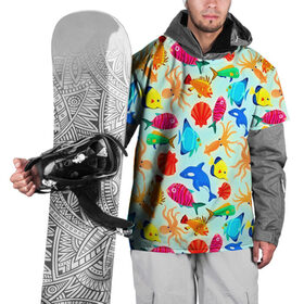 Накидка на куртку 3D с принтом Рыбки в Новосибирске, 100% полиэстер |  | Тематика изображения на принте: 3d | вода | другие | животные | красивые | лето | море | океан | прикольные | природа | разноцветные | рыба | текстуры | цветные | яркие