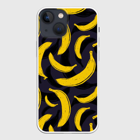 Чехол для iPhone 13 mini с принтом Бананы в Новосибирске,  |  | bananas | food. vegan | fruit | yellow | бананы | веган | еда | желтый | фрукты