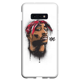 Чехол для Samsung S10E с принтом 2Pac в Новосибирске, Силикон | Область печати: задняя сторона чехла, без боковых панелей | 2pac | rap | shakur | tupac | рэп | тупак | шакур