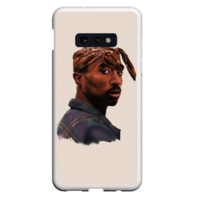 Чехол для Samsung S10E с принтом Tupac в Новосибирске, Силикон | Область печати: задняя сторона чехла, без боковых панелей | 2pac | rap | shakur | tupac | рэп | тупак | шакур