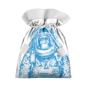Подарочный 3D мешок с принтом Космомакака в Новосибирске, 100% полиэстер | Размер: 29*39 см | день космонавтики | звезда | звезды | космонавт | космонавты | космос | планета | планеты | ракета | ракеты