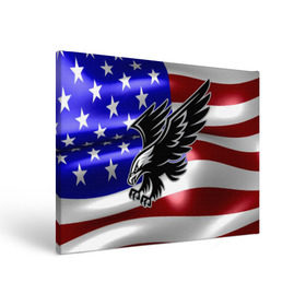 Холст прямоугольный с принтом Флаг США с орлом в Новосибирске, 100% ПВХ |  | Тематика изображения на принте: usa | америка | белоголовый | герб | государство | доллар | дядя сэм | звездно полосатый флаг | лысый | нато | оон | орел | птица | свобода | символ | соединённые штаты америки | страна | сша | штат