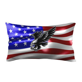 Подушка 3D антистресс с принтом Флаг США с орлом в Новосибирске, наволочка — 100% полиэстер, наполнитель — вспененный полистирол | состоит из подушки и наволочки на молнии | usa | америка | белоголовый | герб | государство | доллар | дядя сэм | звездно полосатый флаг | лысый | нато | оон | орел | птица | свобода | символ | соединённые штаты америки | страна | сша | штат