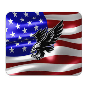 Коврик прямоугольный с принтом Флаг США с орлом в Новосибирске, натуральный каучук | размер 230 х 185 мм; запечатка лицевой стороны | usa | америка | белоголовый | герб | государство | доллар | дядя сэм | звездно полосатый флаг | лысый | нато | оон | орел | птица | свобода | символ | соединённые штаты америки | страна | сша | штат