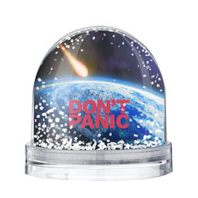 Снежный шар с принтом Без паники, метеорит в Новосибирске, Пластик | Изображение внутри шара печатается на глянцевой фотобумаге с двух сторон | do not panic | dont panic | апокалипсис | без паники | взрыв | гибель | земля | классная | комета | конец света | космос | крутая | метеорит | не надо | прикол | прикольная надпись | ужас