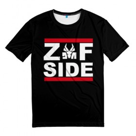 Мужская футболка 3D с принтом Z Side в Новосибирске, 100% полиэфир | прямой крой, круглый вырез горловины, длина до линии бедер | die antwoord | ninja | yolandi