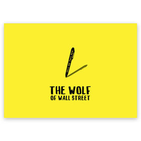 Поздравительная открытка с принтом Волк с Уолл Стрит в Новосибирске, 100% бумага | плотность бумаги 280 г/м2, матовая, на обратной стороне линовка и место для марки
 | the wolf of wall street | волк с уолл стрит | леонардо дикаприо | мартин скорсезе | продай мне эту ручку