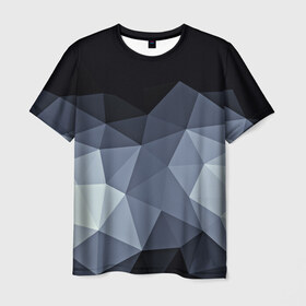 Мужская футболка 3D с принтом Abstract в Новосибирске, 100% полиэфир | прямой крой, круглый вырез горловины, длина до линии бедер | Тематика изображения на принте: абстракция | бумага | геометрия | грани | изгиб | линии | полигоны | полосы | постель | розовый | сочетания | текстура | треугольники