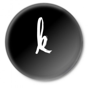 Значок с принтом ki в Новосибирске,  металл | круглая форма, металлическая застежка в виде булавки | kiiara | linkin park | киара | линкин парк