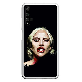 Чехол для Honor 20 с принтом Леди Гага в Новосибирске, Силикон | Область печати: задняя сторона чехла, без боковых панелей | Тематика изображения на принте: lady gaga | леди гага