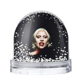 Снежный шар с принтом Леди Гага в Новосибирске, Пластик | Изображение внутри шара печатается на глянцевой фотобумаге с двух сторон | lady gaga | леди гага