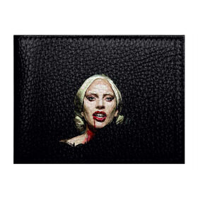 Обложка для студенческого билета с принтом Леди Гага в Новосибирске, натуральная кожа | Размер: 11*8 см; Печать на всей внешней стороне | lady gaga | леди гага