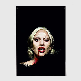 Постер с принтом Леди Гага в Новосибирске, 100% бумага
 | бумага, плотность 150 мг. Матовая, но за счет высокого коэффициента гладкости имеет небольшой блеск и дает на свету блики, но в отличии от глянцевой бумаги не покрыта лаком | lady gaga | леди гага