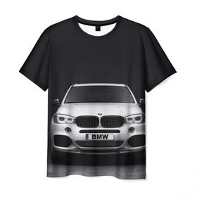Мужская футболка 3D с принтом BMW X5 в Новосибирске, 100% полиэфир | прямой крой, круглый вырез горловины, длина до линии бедер | bmw | x3 x4 x5 x6 x7 x8 | авто | автомобиль | блатная | бмв | бумер | бэха | иномарка | концерн | красивая | крутая | марка немецкая | машина | пацанский таз | прикольная | тачила | тачка