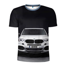 Мужская футболка 3D спортивная с принтом BMW X5 в Новосибирске, 100% полиэстер с улучшенными характеристиками | приталенный силуэт, круглая горловина, широкие плечи, сужается к линии бедра | bmw | x3 x4 x5 x6 x7 x8 | авто | автомобиль | блатная | бмв | бумер | бэха | иномарка | концерн | красивая | крутая | марка немецкая | машина | пацанский таз | прикольная | тачила | тачка