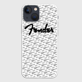 Чехол для iPhone 13 mini с принтом Fender в Новосибирске,  |  | Тематика изображения на принте: fender | gibson | guitar | ibanez | music | rock | гитара | музыка | рок