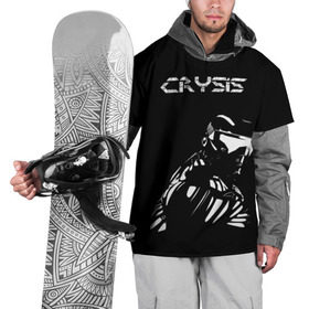 Накидка на куртку 3D с принтом CRYSIS в Новосибирске, 100% полиэстер |  | Тематика изображения на принте: crysis | другие | игра | крайзис | кризис | надпись | прикольные | пророк | черно белый