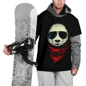 Накидка на куртку 3D с принтом Панда Хипстер в Новосибирске, 100% полиэстер |  | Тематика изображения на принте: 3d | бандана | животные | медвежата | очки | панда хипстер | прикольные | стильные