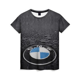 Женская футболка 3D с принтом BMW в Новосибирске, 100% полиэфир ( синтетическое хлопкоподобное полотно) | прямой крой, круглый вырез горловины, длина до линии бедер | bmw | x3 x4 x5 x6 x7 x8 | авто | автомобиль | блатная | бмв | бумер | бэха | иномарка | концерн | красивая | крутая | марка немецкая | машина | пацанский таз | прикольная | тачила | тачка