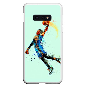 Чехол для Samsung S10E с принтом Russell Westbrook в Новосибирске, Силикон | Область печати: задняя сторона чехла, без боковых панелей | basketball | nba | oklahoma city | russell westbrook | thunder | арт | баскетбол | картинка | краски | оклахома сити | прикольные | рассел уэстбрук | рисунок | спорт | тандер | цветные | яркие