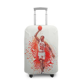Чехол для чемодана 3D с принтом Michael Jordan в Новосибирске, 86% полиэфир, 14% спандекс | двустороннее нанесение принта, прорези для ручек и колес | bulls | chicago | chicago bulls | michael jordan | nba | sport | арт | баскетбол | другие | знаменитость | игра | легенда | майкл джордан | прикольные | спорт | цветные | чикаго буллз | яркие