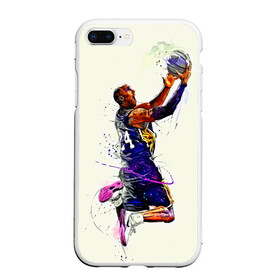 Чехол для iPhone 7Plus/8 Plus матовый с принтом Kobe Bryant в Новосибирске, Силикон | Область печати: задняя сторона чехла, без боковых панелей | basketball | kobe bryant | lakers | los angeles | nba | арт | баскетбол | другие | картинка | кобе брайант | коби брайант | краски | лейкерс | лос анджелес | нба | прикольные | рисунок | спорт | цветные | яркие