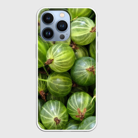 Чехол для iPhone 13 Pro с принтом Крыжовник в Новосибирске,  |  | Тематика изображения на принте: еда | зеленый | крыжовник | растения | текстура | фрукты | ягоды