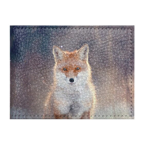 Обложка для студенческого билета с принтом Eyes в Новосибирске, натуральная кожа | Размер: 11*8 см; Печать на всей внешней стороне | Тематика изображения на принте: fox | red | лиса | лисенок | рыжая