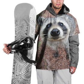 Накидка на куртку 3D с принтом Носик енота в Новосибирске, 100% полиэстер |  | барсук | добрый | енот | животное | зверек | зверь | красивый | крошка | милое | милый | полоски серые | полоскун | прикольный | природа | скунс | усатый | фауна | флора | хищник | черный | шерсть