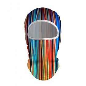 Балаклава 3D с принтом Colored stripes в Новосибирске, 100% полиэстер, ткань с особыми свойствами — Activecool | плотность 150–180 г/м2; хорошо тянется, но при этом сохраняет форму. Закрывает шею, вокруг отверстия для глаз кайма. Единый размер | 3d | colored stripes | абстракция | другие | картинка | краски | линии | отблеск | полосы | прикольные | радуга | свет | цветные | яркие