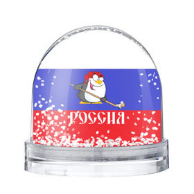 Снежный шар с принтом Хоккеист Россия в Новосибирске, Пластик | Изображение внутри шара печатается на глянцевой фотобумаге с двух сторон | hockey | арт | игра | игрок | клюшка | континентальная лига | кхл | мультик | надпись | нападающий | нхл | пингвин | рисунок | россия | сборная | фанат | флаг рф | хк | хоккеист | хоккей