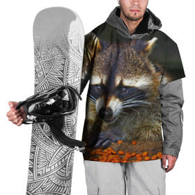 Накидка на куртку 3D с принтом Енот в Новосибирске, 100% полиэстер |  | Тематика изображения на принте: енот | енотик | животные | милый