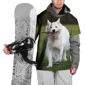 Накидка на куртку 3D с принтом Палочка в Новосибирске, 100% полиэстер |  | dog | лабрадор | мопс | пес | собака | такса | хаски | щеночек