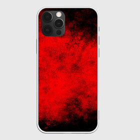 Чехол для iPhone 12 Pro Max с принтом Grunge red в Новосибирске, Силикон |  | watercolor | абстракция красок | акварель | брызги красок | живопись | краска | потертость красок