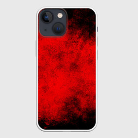 Чехол для iPhone 13 mini с принтом Grunge red в Новосибирске,  |  | watercolor | абстракция красок | акварель | брызги красок | живопись | краска | потертость красок