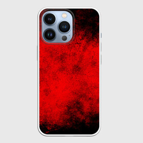 Чехол для iPhone 13 Pro с принтом Grunge red в Новосибирске,  |  | watercolor | абстракция красок | акварель | брызги красок | живопись | краска | потертость красок