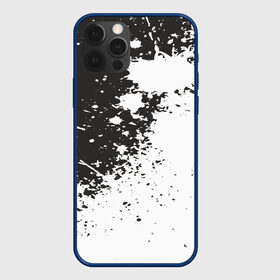 Чехол для iPhone 12 Pro с принтом Чёрное-белое в Новосибирске, силикон | область печати: задняя сторона чехла, без боковых панелей | гранж | краска | пятна