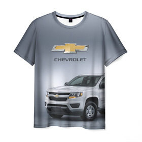Мужская футболка 3D с принтом Chevrolet пикап в Новосибирске, 100% полиэфир | прямой крой, круглый вырез горловины, длина до линии бедер | chevrolet |  логотип | авто | автомобиль | иномарка | красивая | крутая | марка | марка красивая | машина | прикольная | сша | тачила | тачка | шевроле | эмблема