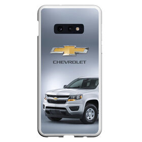 Чехол для Samsung S10E с принтом Chevrolet пикап в Новосибирске, Силикон | Область печати: задняя сторона чехла, без боковых панелей | chevrolet |  логотип | авто | автомобиль | иномарка | красивая | крутая | марка | марка красивая | машина | прикольная | сша | тачила | тачка | шевроле | эмблема