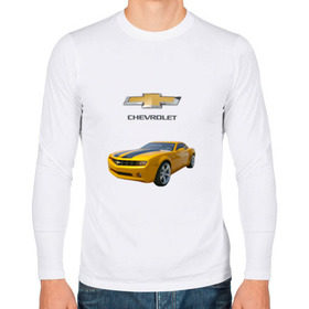 Мужской лонгслив хлопок с принтом Chevrolet Camaro в Новосибирске, 100% хлопок |  | Тематика изображения на принте: chevrolet | авто | автомобиль | блатная | иномарка | красивая | крутая | логотип | марка | марка красивая | машина | пацанский таз | прикольная | седан | сша | тачила | тачка | шевроле | эмблема