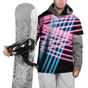 Накидка на куртку 3D с принтом Неон в Новосибирске, 100% полиэстер |  | Тематика изображения на принте: линии | полосы | светящиеся | флуоресцентный | флюр | флюровый