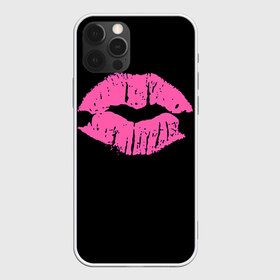 Чехол для iPhone 12 Pro Max с принтом Чмок в Новосибирске, Силикон |  | Тематика изображения на принте: губы | светящиеся | флуоресцентный | флюр | флюровый