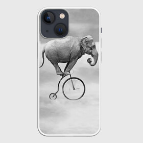 Чехол для iPhone 13 mini с принтом Hipster Bike в Новосибирске,  |  | elephant | hipster | индия | йога | слон | хипстер