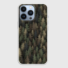 Чехол для iPhone 13 Pro с принтом Лесной камуфляж в Новосибирске,  |  | Тематика изображения на принте: ёлка | ель | ельник | лес | милитари | охота | природа | хаки