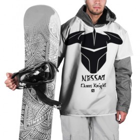 Накидка на куртку 3D с принтом NESSAJ в Новосибирске, 100% полиэстер |  | Тематика изображения на принте: biggreenpepper | chaos knight | dota 2 | nessaj | арт | всадник | дота 2 | игры | прикольные | черно белые