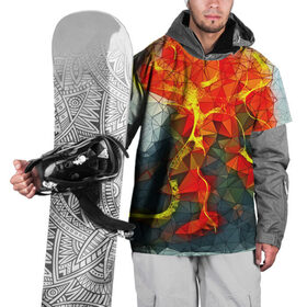 Накидка на куртку 3D с принтом Vulkan polygon в Новосибирске, 100% полиэстер |  | Тематика изображения на принте: abstraction | абстракция | геометрия | грани | линии | полигоны | постель | розовый | сочетания | текстура | треугольники