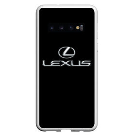 Чехол для Samsung Galaxy S10 с принтом lexus в Новосибирске, Силикон | Область печати: задняя сторона чехла, без боковых панелей | brand | car | japan | lexus | logo | toyota motor | автомобиль | лексус | логотип | марка | япония