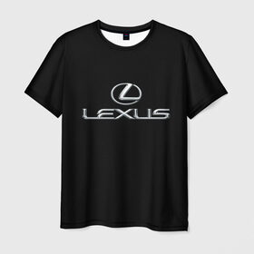 Мужская футболка 3D с принтом lexus в Новосибирске, 100% полиэфир | прямой крой, круглый вырез горловины, длина до линии бедер | Тематика изображения на принте: brand | car | japan | lexus | logo | toyota motor | автомобиль | лексус | логотип | марка | япония